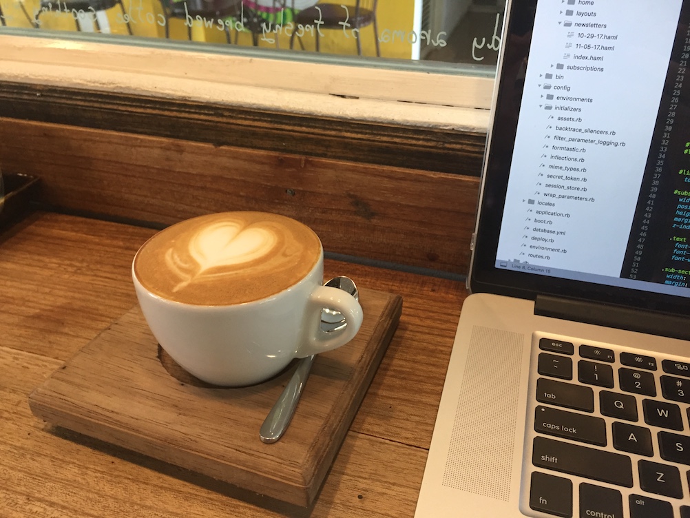 A cappuccino at Nine One Coffee in Chiang Mai
