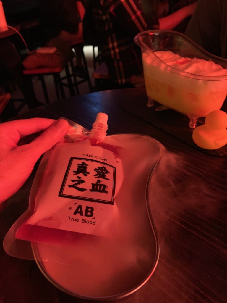 A whimsical cocktail at Hanko 60 speakeasy.